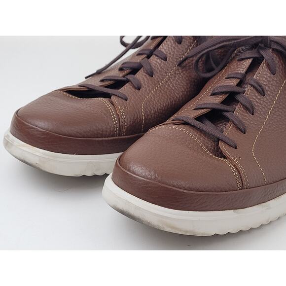 Mephisto Thomas Sneaker in Hazelnut w Textured Leather Upper Men's Sz 13 - Picture 7 of 11